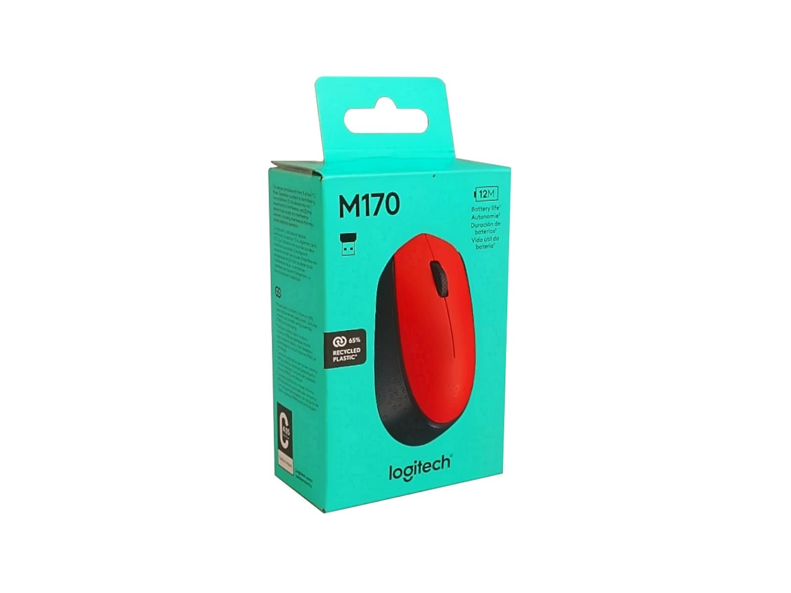 Mouse Logitech M170 Rojo