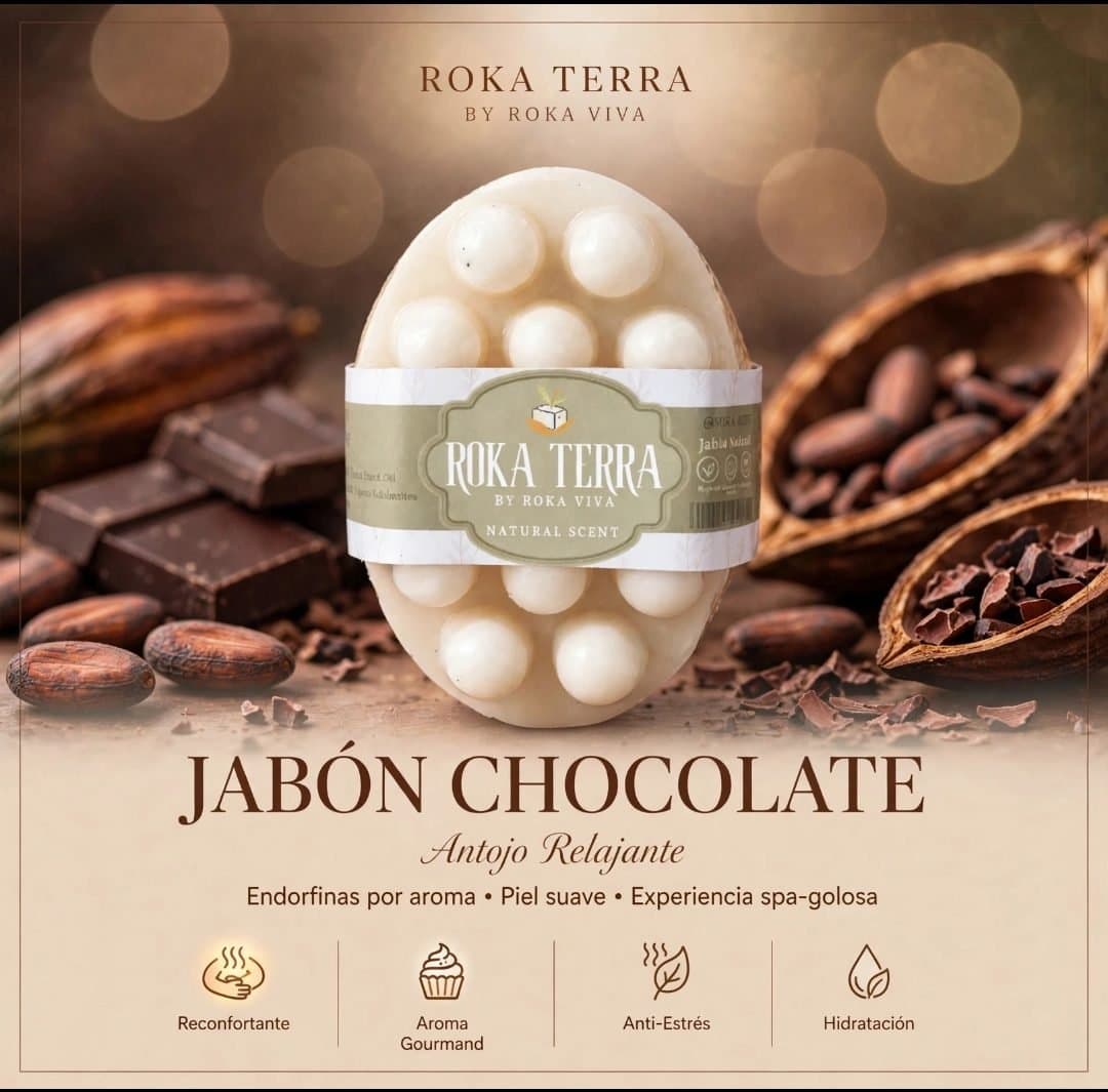 Jabón Chocolate glicerina exfoliante