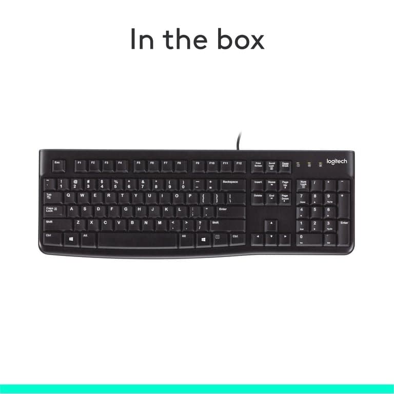 Teclado Logitech alámbrico K120 USB
