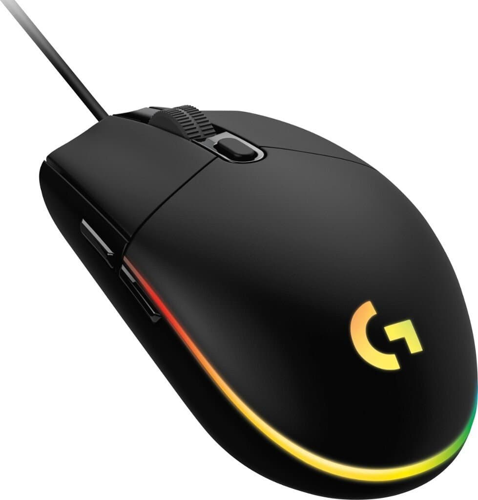 Mouse Logitech Gamer G203 Prodigy Gaming Negro alámbrico RGB