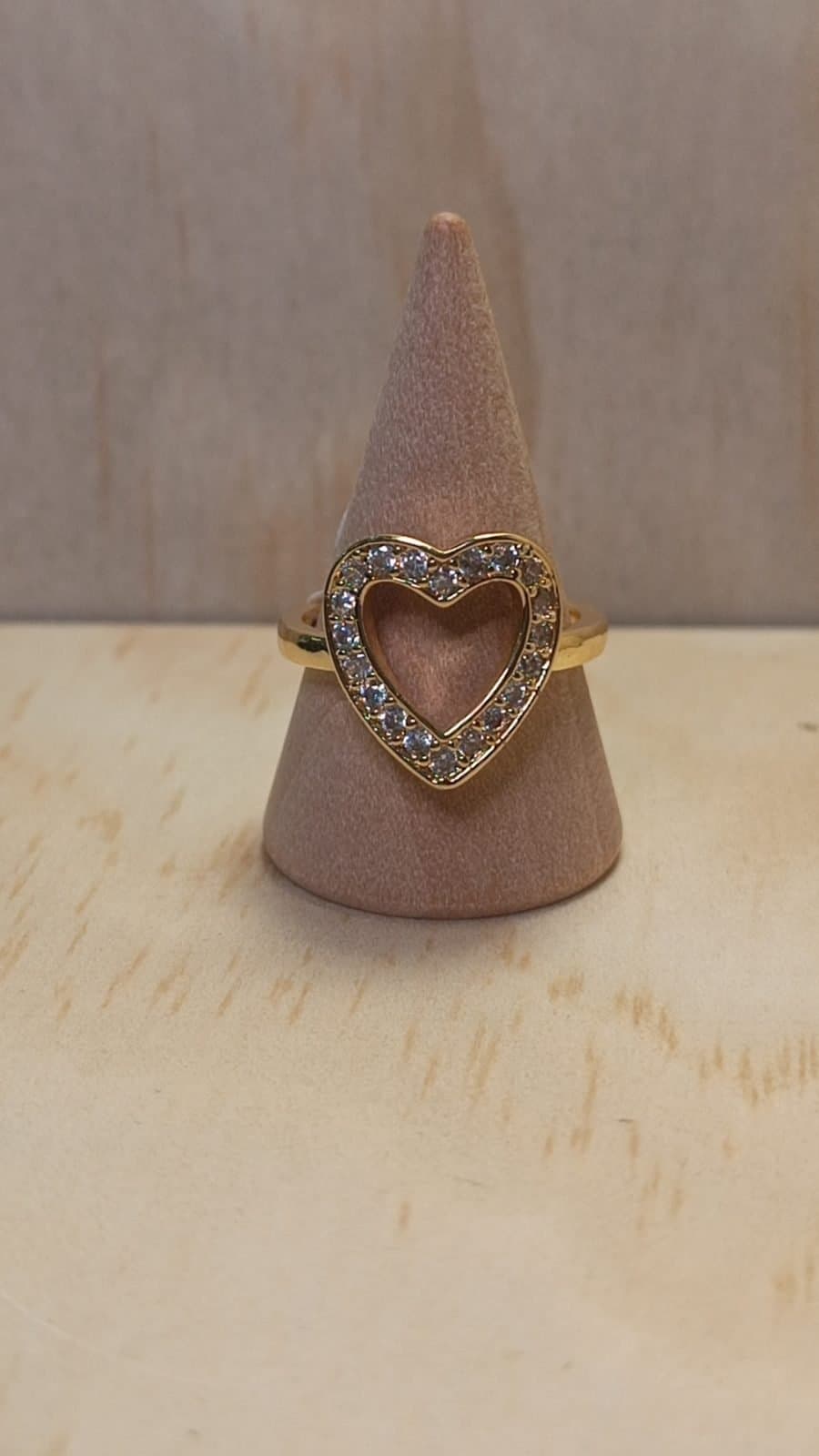 Anillo Corazón Calado Sparkle