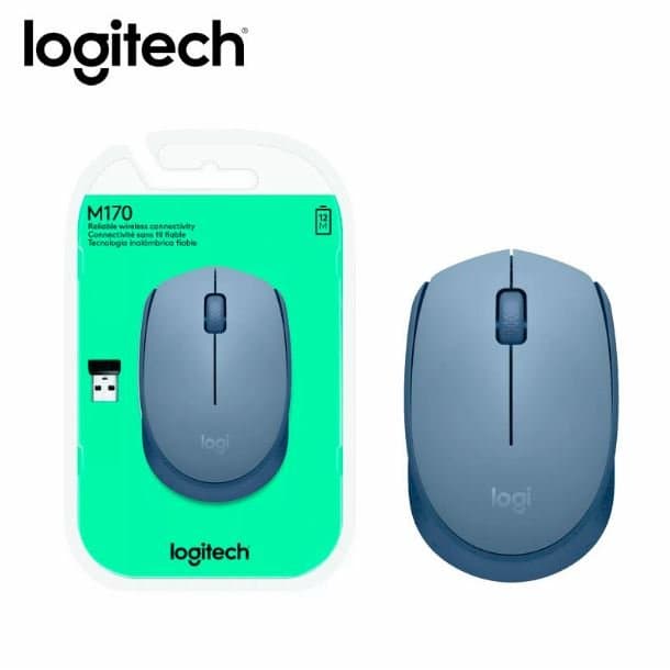 Mouse Logitech M170 Inalámbrico Gris Azulado